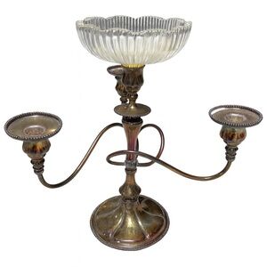 Antique C. Rogers and Bros Quadruple Plate Candelabra